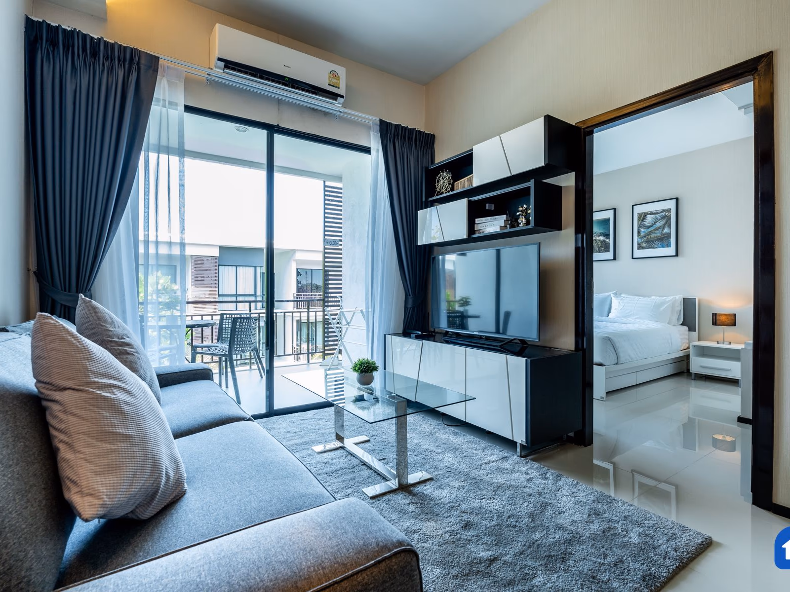 Modern 2 Bedroom Condo with Balcony at the Title on Rawai Beach - lightbox 1